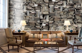 Обои P190301-6 фото в интерьере кабинета превью