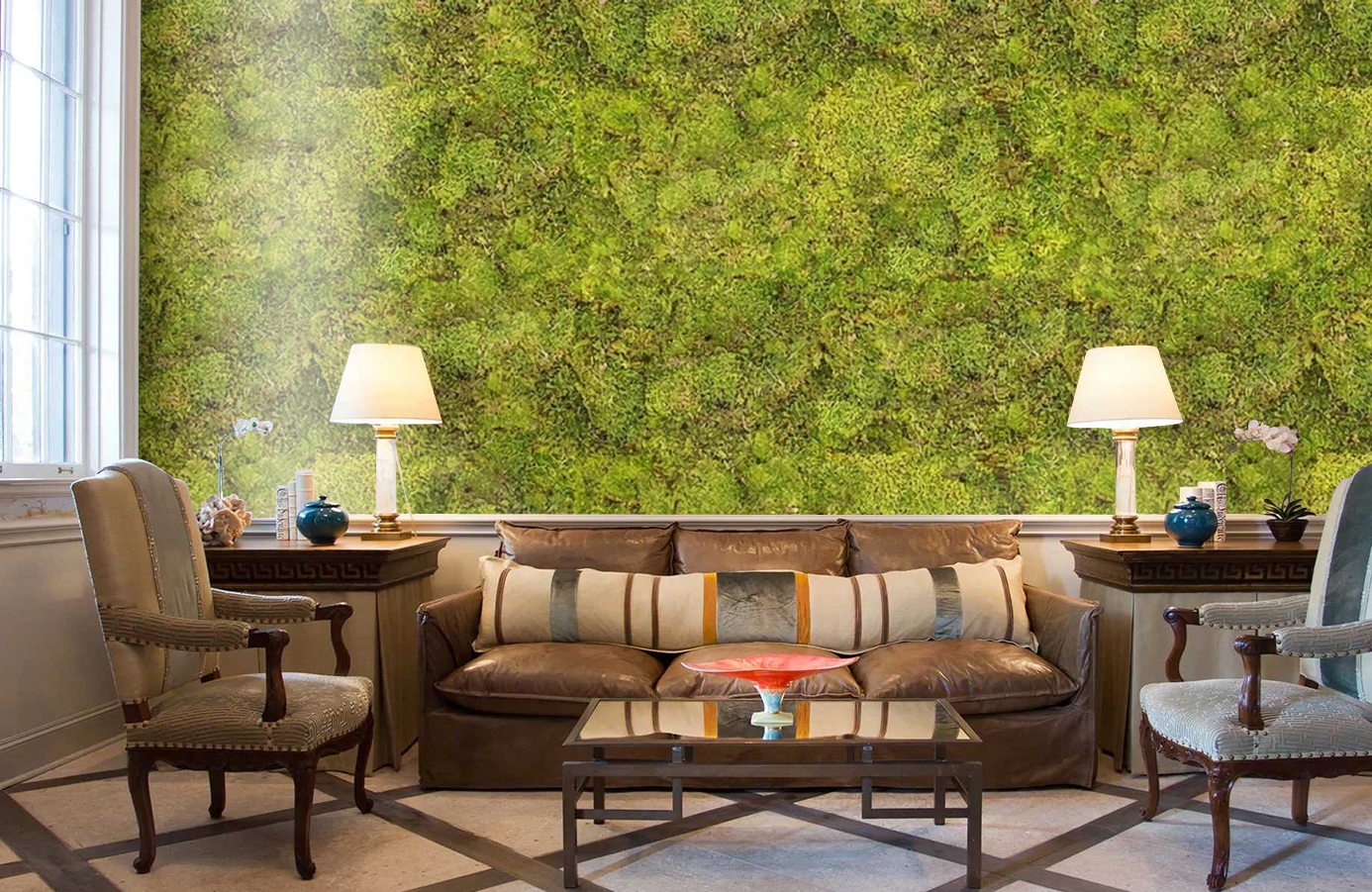 Обои P192801-6 фото в интерьере кабинета