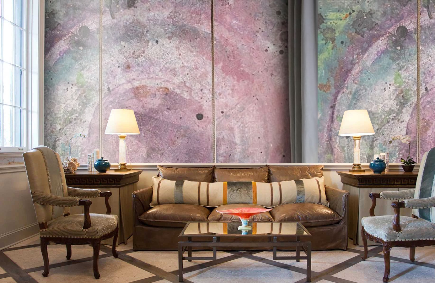 Обои P201701-6 фото в интерьере кабинета