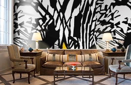 Обои P201901-6 фото в интерьере кабинета превью