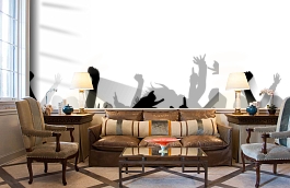 Обои 892901 фото в интерьере кабинета превью