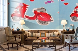 Обои F15.0019.A01 PETS A-01 фото в интерьере кабинета превью