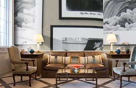 Обои F15.0025.A07 TRIANON A-07 фото в интерьере кабинета превью