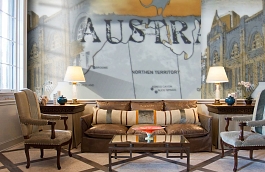 Обои F15.0027.A01 MANHATTAN.33 фото в интерьере кабинета превью