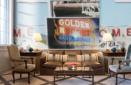 Обои F15.0029.A01 TRAVEL A-01 фото в интерьере кабинета превью