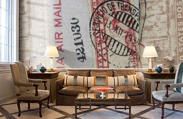 Обои F15.0031.A02 WORLD A-02 фото в интерьере кабинета превью