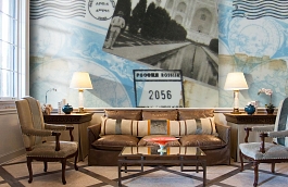 Обои F15.0031.A03 WORLD A-03 фото в интерьере кабинета превью