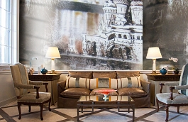 Обои F15.0032.A01 HOTELS A-01 фото в интерьере кабинета превью