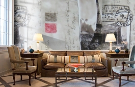 Обои F15.0034.A01 POSTCARD A-0 фото в интерьере кабинета превью