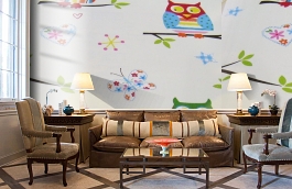 Обои F16.0004.A01 BUHOS.410 A- фото в интерьере кабинета превью