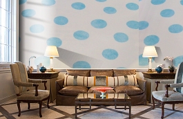 Обои F16.0006.A03 DOTS.410 A-0 фото в интерьере кабинета превью