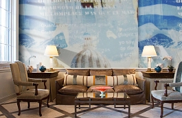 Обои F17.0001.A01 CUBA.39 A-01 фото в интерьере кабинета превью