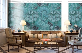 Обои MRV-03-6 фото в интерьере кабинета превью