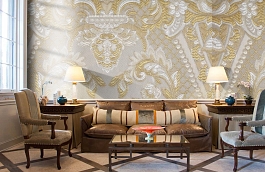 Обои KT-7642-8006 фото в интерьере кабинета превью