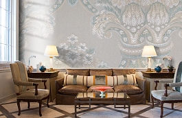 Обои KT-8641-8004 фото в интерьере кабинета превью