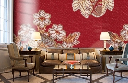 Обои KT-8641-8401 фото в интерьере кабинета превью