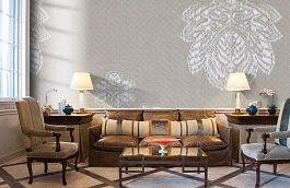 Обои KT-8642-8001 фото в интерьере кабинета превью