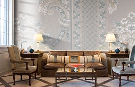 Обои KT-8642-8004 фото в интерьере кабинета превью