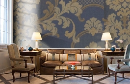 Обои 305-85 фото в интерьере кабинета превью