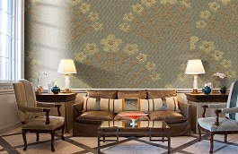 Обои 311-87 фото в интерьере кабинета превью