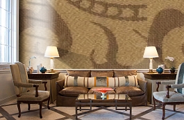 Обои M430-220 фото в интерьере кабинета превью