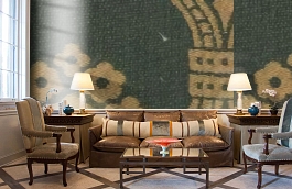 Обои M432-210 фото в интерьере кабинета превью