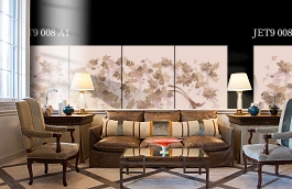 Обои Jet9 008 A1 фото в интерьере кабинета превью