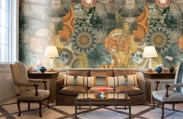 Обои Photo 7 005-1 фото в интерьере кабинета превью