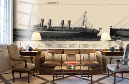 Обои 848601 фото в интерьере кабинета превью