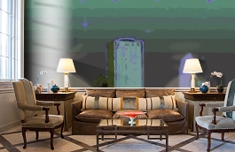 Обои 1503 lev5 605 фото в интерьере кабинета превью