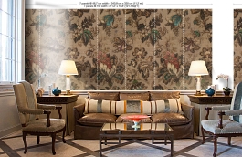 Обои MRV-04-7 фото в интерьере кабинета превью