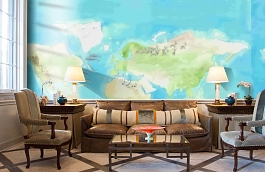 Обои 6100066 фото в интерьере кабинета превью