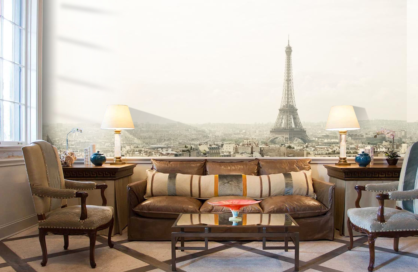 Обои E030601-8 фото в интерьере кабинета