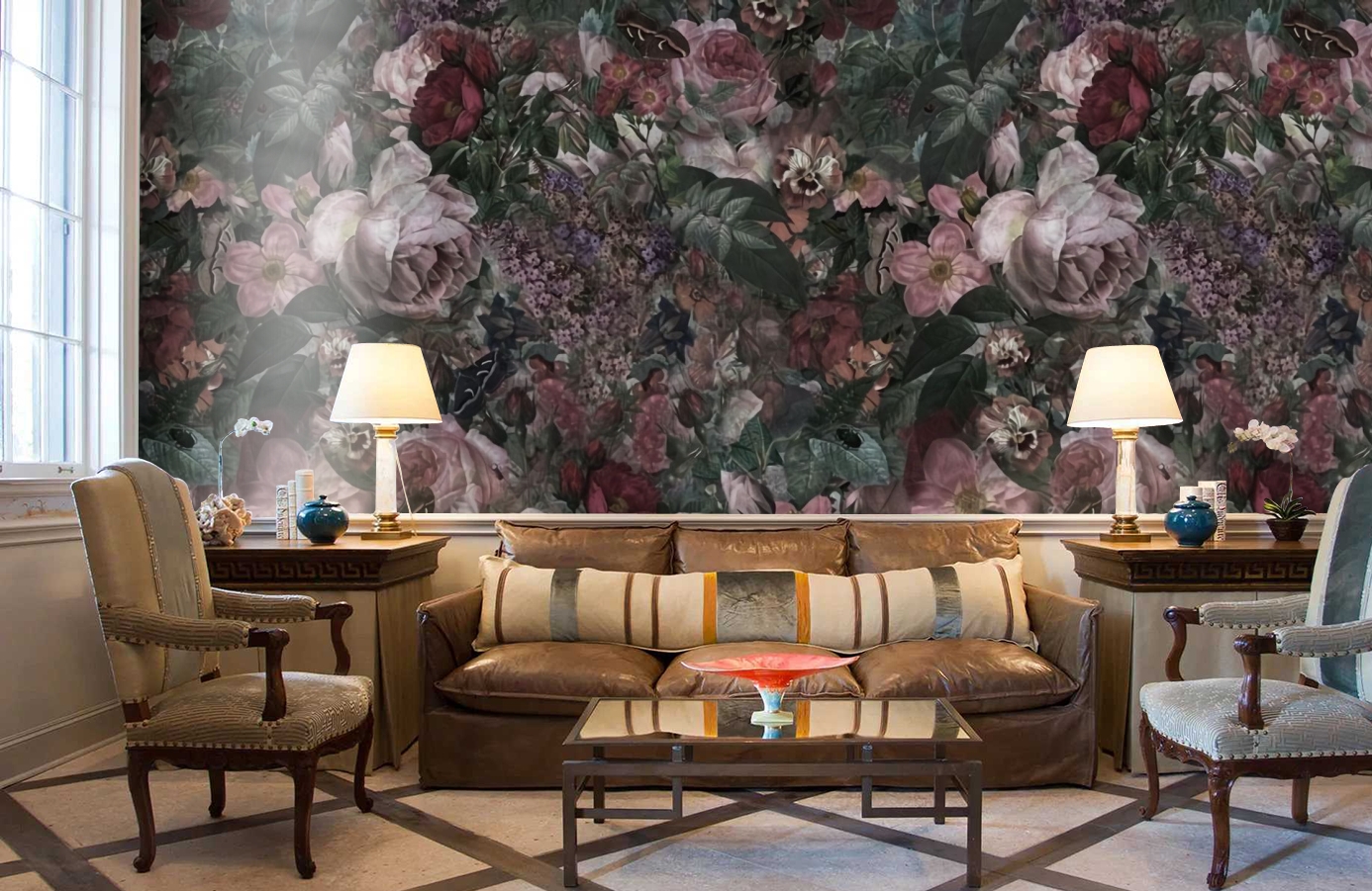 Обои E040901-8 фото в интерьере кабинета