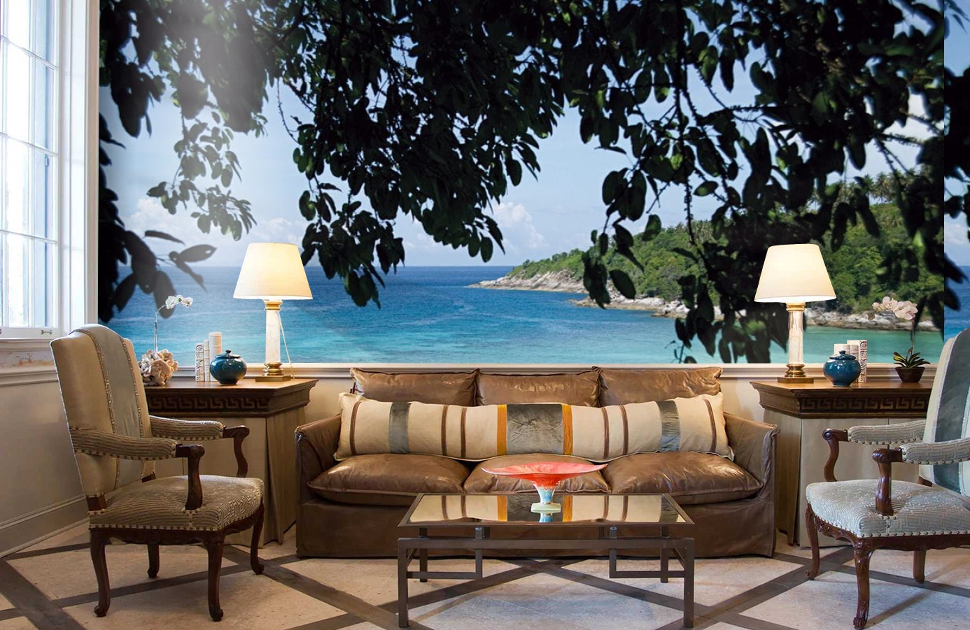 Обои P020601-8 фото в интерьере кабинета