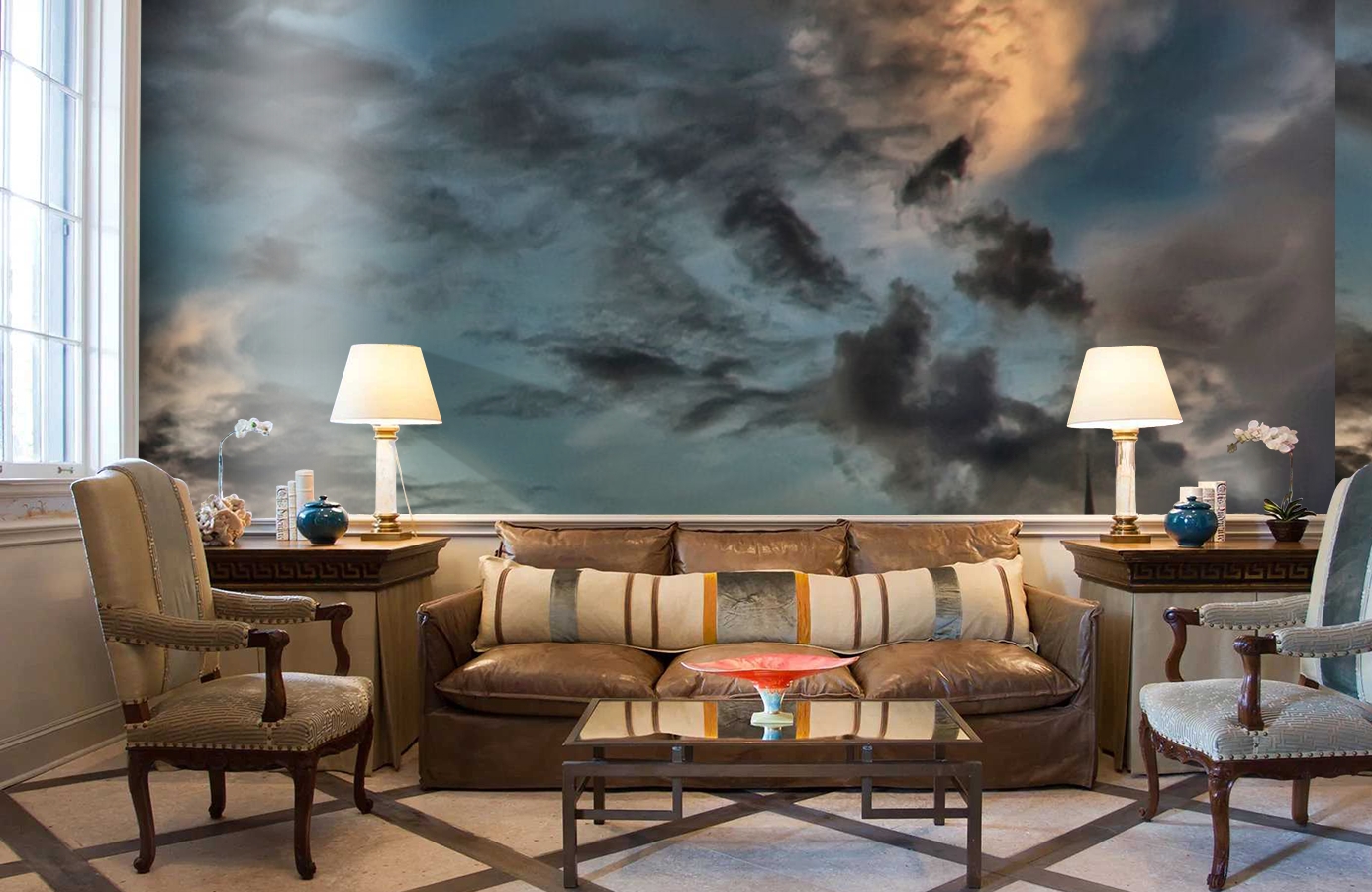 Обои P020701-8 фото в интерьере кабинета