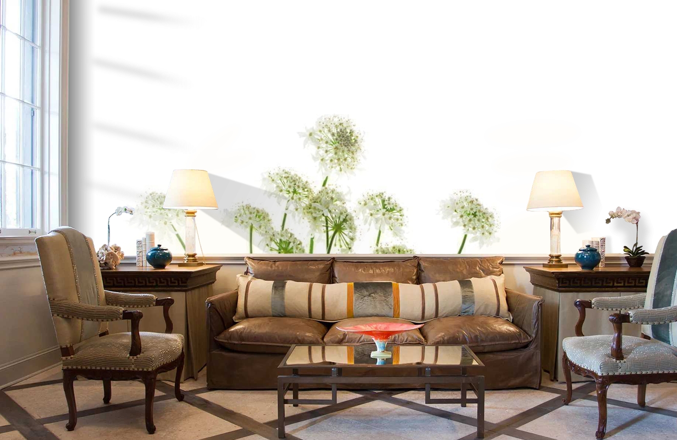 Обои P021501-8 фото в интерьере кабинета