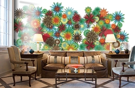 Обои P031207-8 фото в интерьере кабинета превью