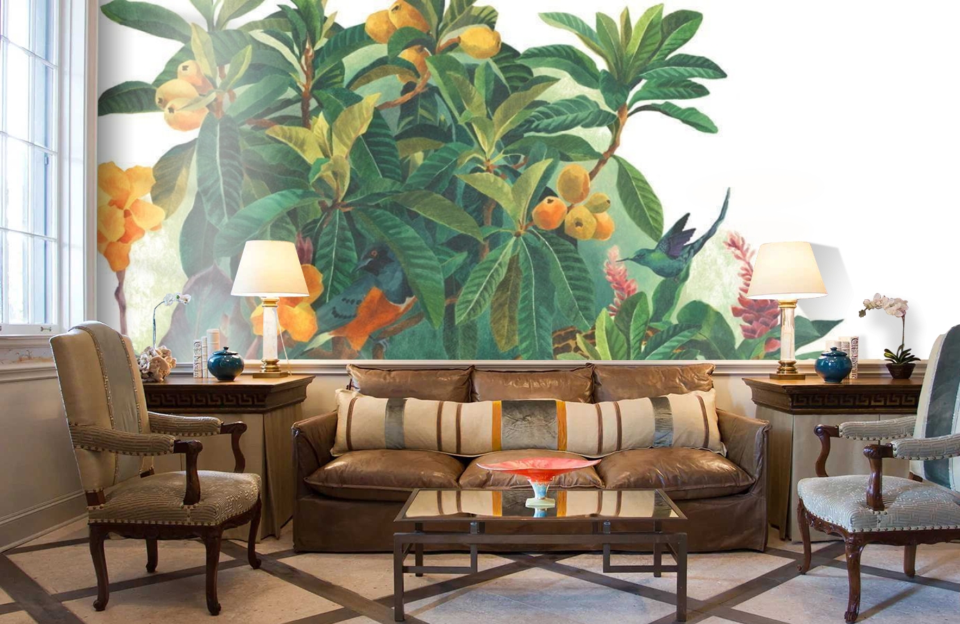 Обои P031402-8 фото в интерьере кабинета