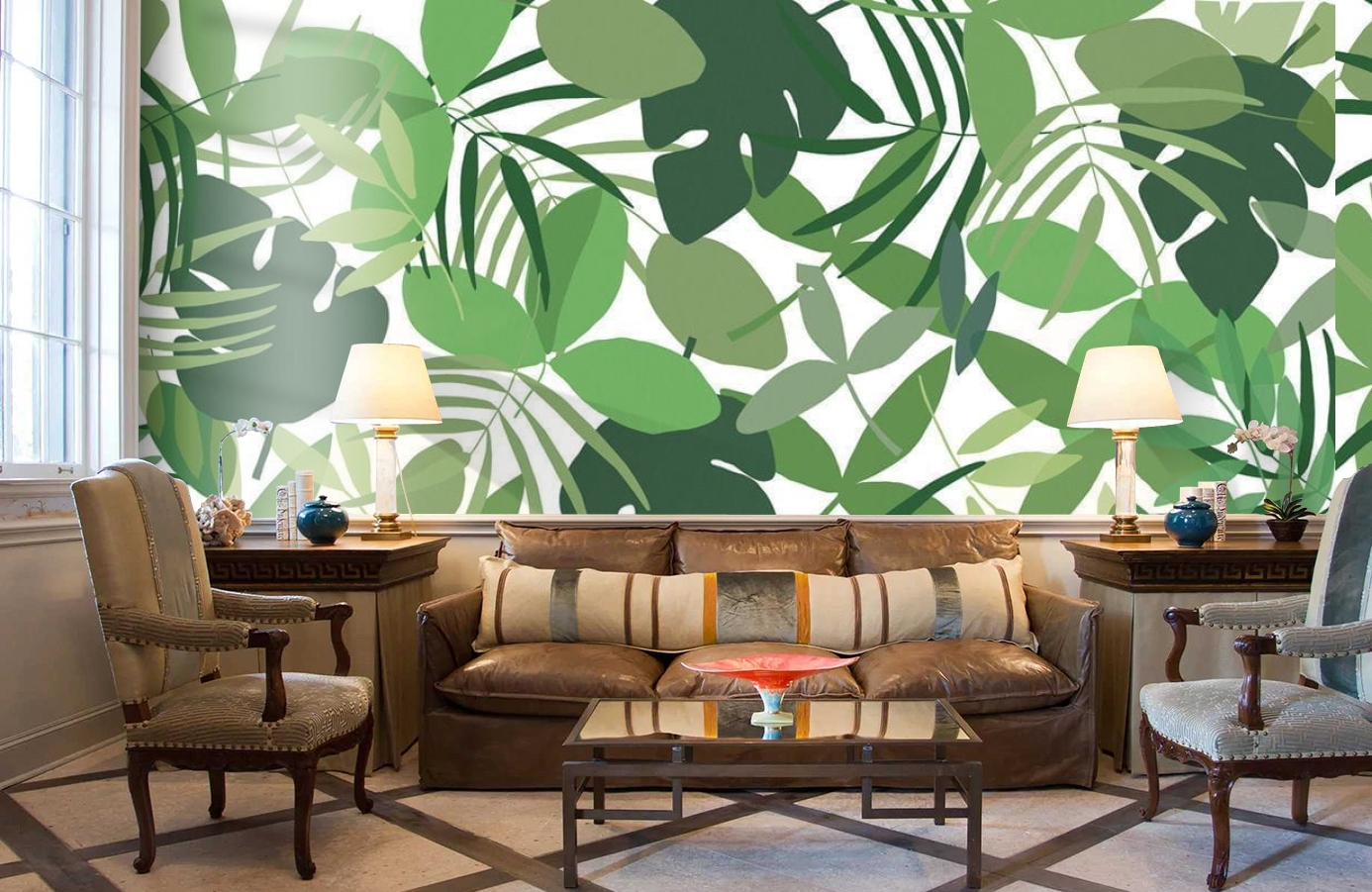 Обои P031701-8 фото в интерьере кабинета