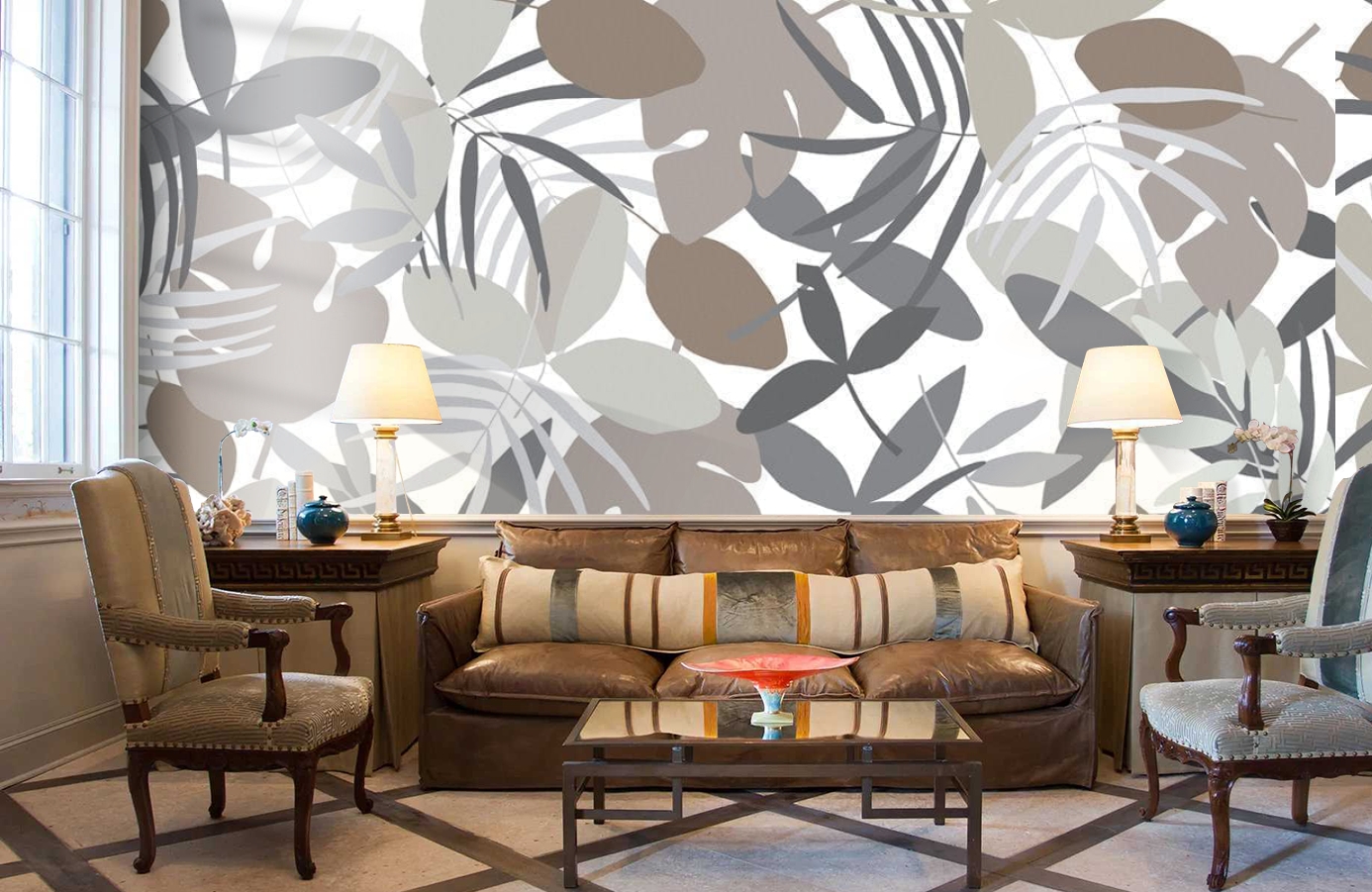 Обои P031703-8 фото в интерьере кабинета