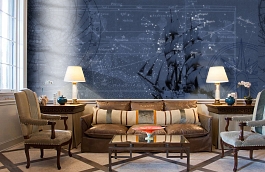 Обои P112602-8 фото в интерьере кабинета превью