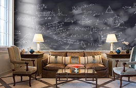 Обои P130101-8 фото в интерьере кабинета превью