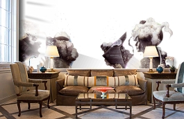 Обои P151101-8 фото в интерьере кабинета превью