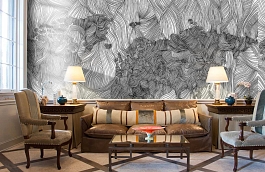 Обои P231301-8 фото в интерьере кабинета превью