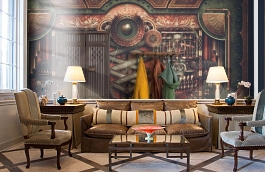 Обои P251101-8 фото в интерьере кабинета превью