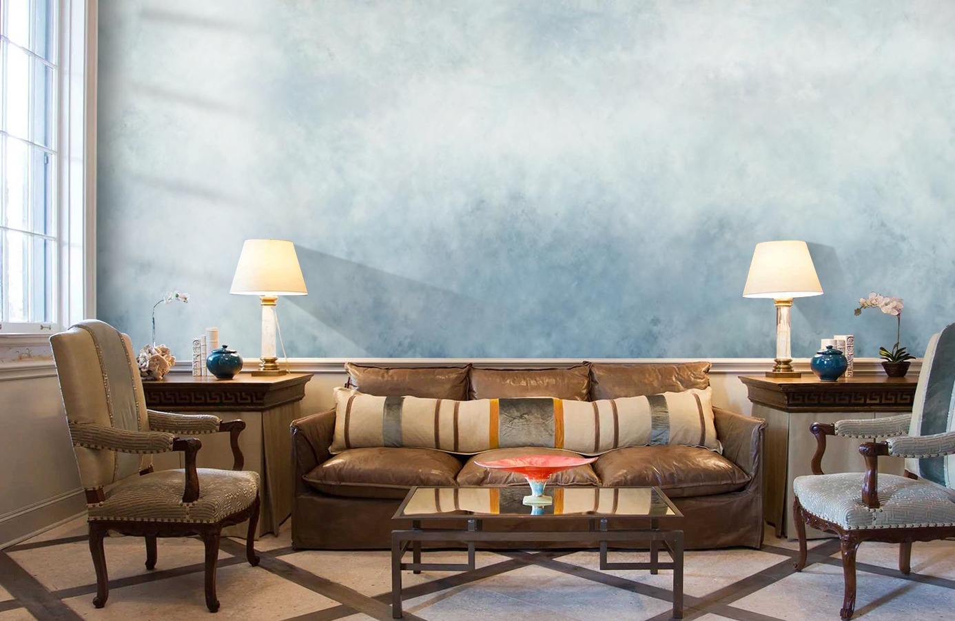 Обои P260901-8 фото в интерьере кабинета