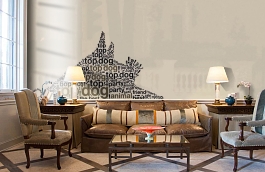 Обои 1483 lev5 808 фото в интерьере кабинета превью