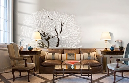 Обои 1493-1 lev5 808 фото в интерьере кабинета превью