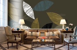 Обои 1501 ev5 808 фото в интерьере кабинета превью